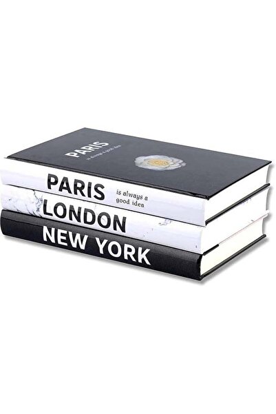 Generic 3 Pieces Fashion Decorative Book, Hardcover Modern Decorative Book St...
