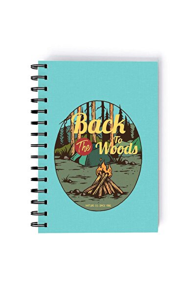 Generic Back To Wood Design Rectangle Spiral A5 Notebook Multicolour