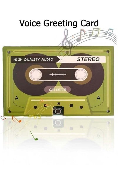 Generic Voice Greeting Card – 60 Second Recordable Audio Card with Playback –...
