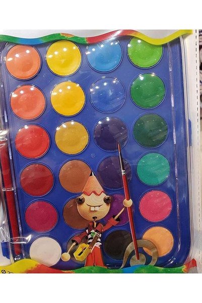 Generic DOMS WATER COLOUR CAKES 23MM 24 SHADES