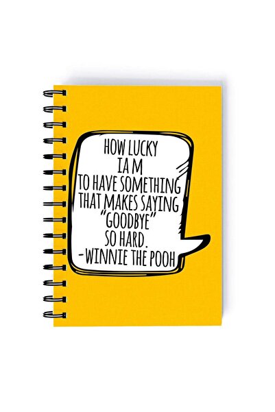 Generic Pooh Donkey Friend Printed Spiral A5 Notebook Blue/Orange/Pink