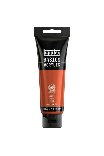 Generic Basics Acrylic Colour Paint Tube 118ml Content Copper