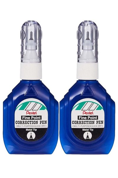 Generic Pentel Correction Pen Bottle 18ml Blue Color Pack Of 2
