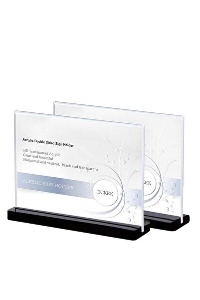 Generic 2 Pack Acrylic Sign Holder Menu Displays Double Sided Sign Stand A4/A...