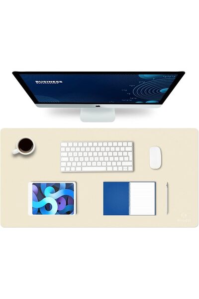 GENERAL K KNODEL Large Office Leather Desk Mat, Mouse and Keyboard Pad, Compu...