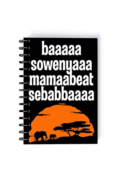 Generic Can't Wait To Be King Simba Printed Spiral A5 Notebook Yellow/Orange