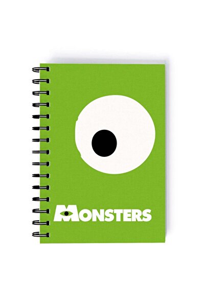 Generic Scary Monster Printed Spiral A5 Notebook Orange/Black/Purple