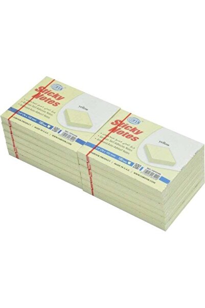 Generic FIS Sticky Notes, Yellow, 3 x 4 Inch, 100 Sheets per Pad, Pack of 12 ...