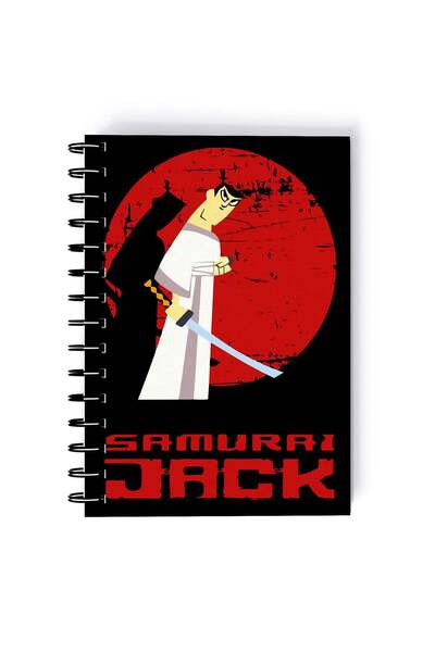 Generic Samurai Jack Printed Spiral A5 Notebook White/Pink/Blue