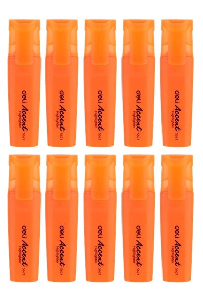 Generic 10-Piece Highlighter Orange Ink