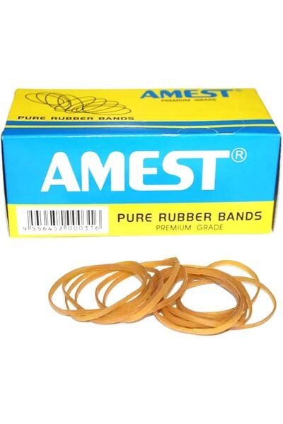 Generic Amest Premium Grade Pure Rubber Bands Size 12 - 100g Pack for School,...