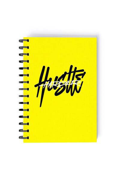 Generic Spiral A5 Notebook Typography Motivations and Empowering Quote Hustle...