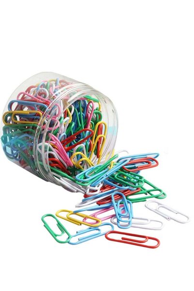 Generic Paper Clips Colorful, 200PCS Office Paper Clamp（1.1 inch * 0.3 inch),...
