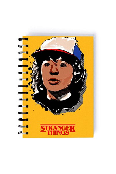 Generic Bite Waffle Pie Stranger Things Printed Spiral A5 Notebook Yellow