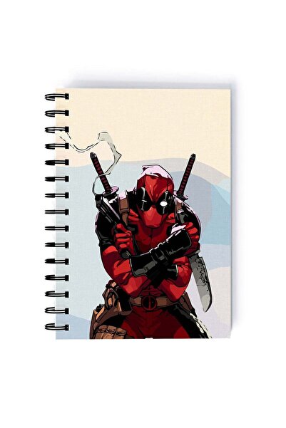 Generic Spiral A5 Notebook Dead Pool Ryan Reynolds Classic Retro Deadpool