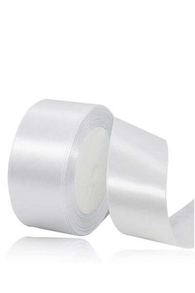 Generic White Ribbon, 38mm-40mm x 25 Yards Fabric Satin Ribbon for Gift Wrapp...