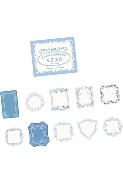 Generic [30 Pcs] Vintage Blue Scrapbooking Paper Set, Aesthetic Retro Decorat...