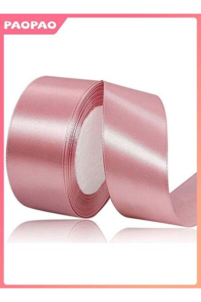 Generic Bean Paste Pink Ribbon, 1-1/2 Inches x 25 Yards Fabric Satin Ribbon f...