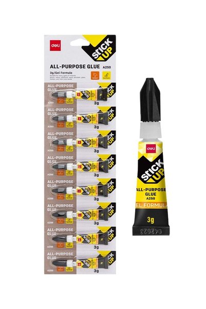 Generic 8-Piece All Purpose Glue 3g Content Per Tube
