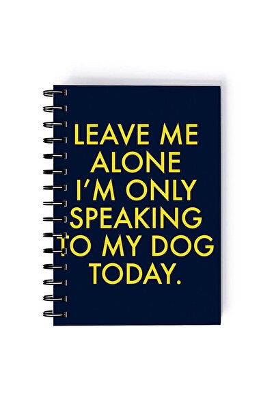 Generic Spiral A5 Notebook Sarcastic Funny Quote Leave me Alone Aesthetics