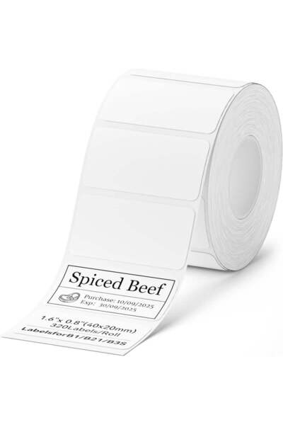 Generic NIIMBOT Label Tape for B1/B21/B3S - 1.6'' x 0.8'' (40x20mm) - 230 Lab...