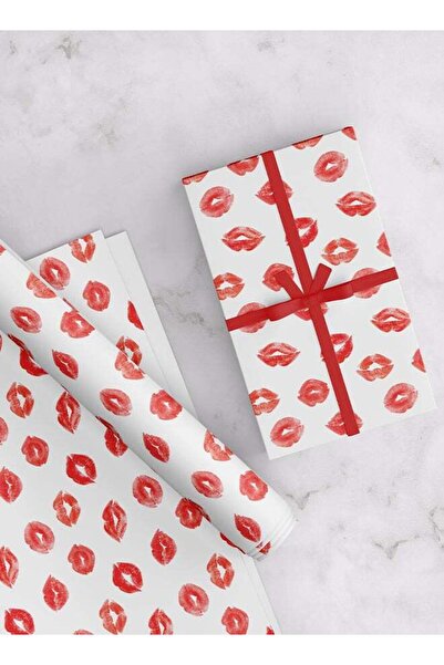 Generic Kisses Wrapping Paper, 6 Sheets