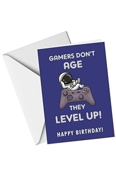 Generic Happy Birthday Gamer Greeting Card – Fun Video Game Themed Birthday C...