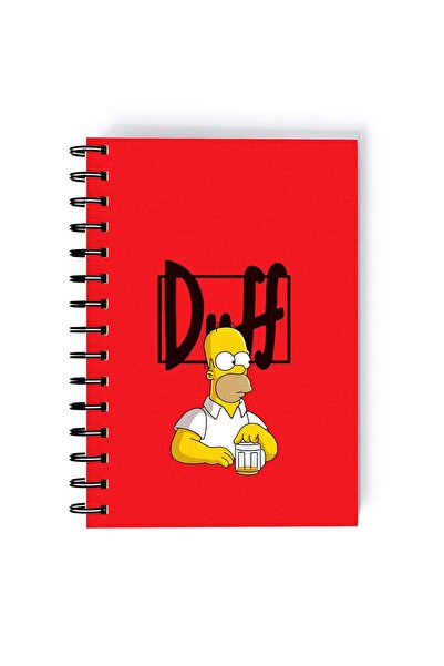 Generic You Homer Simpson Printed Spiral A5 Notebook Blue/Yellow/White
