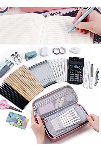 Generic Large Pencil Case, Big Capacity Pencil Pouch Stationery Pen Bag, Stor...