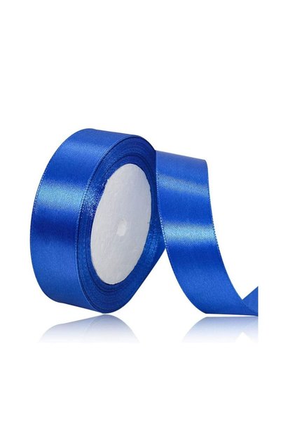Generic Cobalt Blue Satin Ribbon, 24mm x 25yd Fabric Polyester Ribbon for Gif...