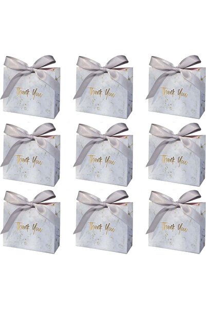 Generic 24 Pcs Thank You Gift Bags with Bow Ribbon - Small Paper Favour Bags ...