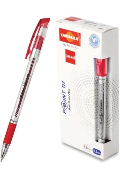 Generic GiGiS Point-7 Chrome Finish Ball Point Pen 12-Pieces, 0.7 mm Tip Size...