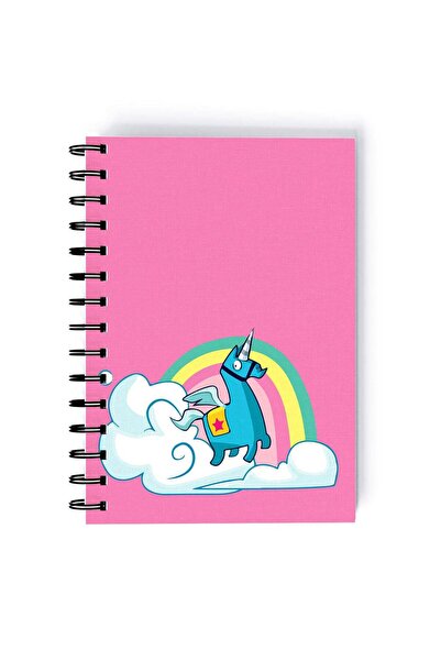 Generic Spiral A4 Notebook Fortnite Unicorn Rainbow Gaming Gear Epic Games