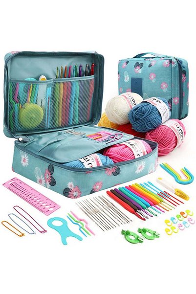 Generic Beginners Adults/Kids Complete Crochet Set, Yarn Crochet Instruction ...