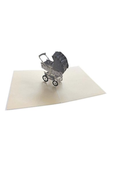 Generic Baby Stroller Pop Up Card - Best Fathers Day Gift