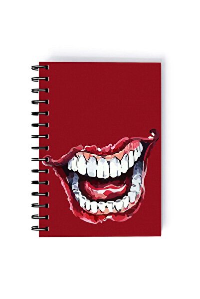 Generic Spiral A5 Notebook Laugh Joker Comic Book Series Neon Aesthetic
