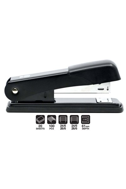 Generic FIS Metal Office Stapler with Max Capacity 100 Staple Pins, Full Stri...