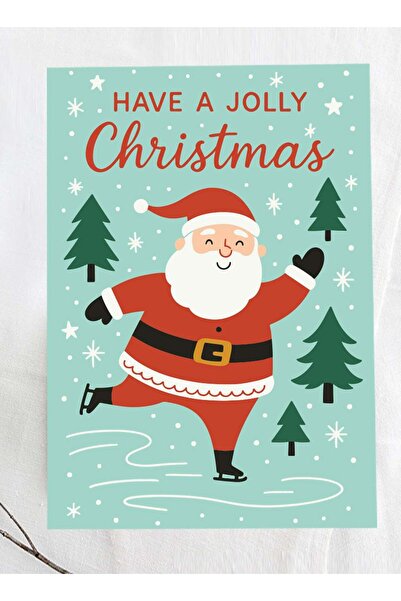 Generic Holly Jolly, Santa, Christmas Greeting Card