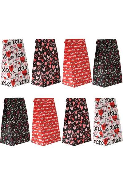 Generic Valentines Day Bags - 12 Pcs Valentines Goodie Bags With Stickers for...
