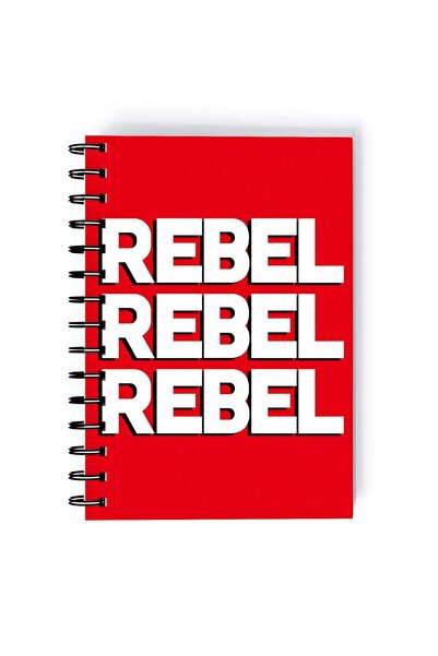 Generic Spiral A5 Notebook Sarcastic Motivational Quote Rebel Red Aesthetics