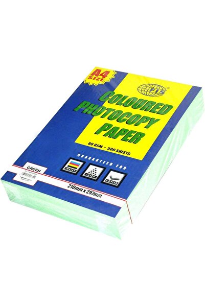 Generic FIS A4 Pastel Green Photocopy Paper - 500 Sheets, 80 GSM A4