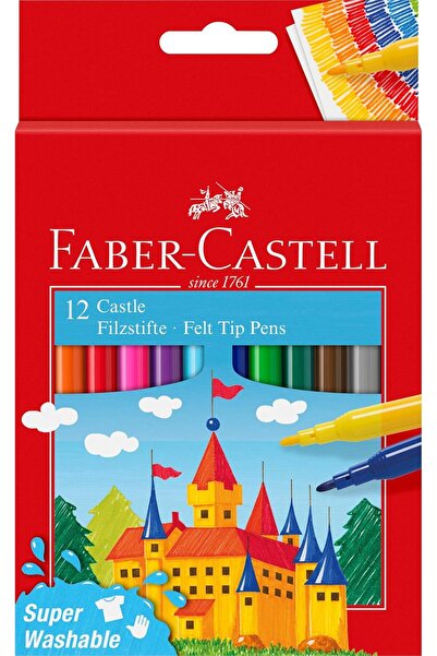 Generic Faber-Castell 12 Castle Felt Tip Pens - Super Washable Markers