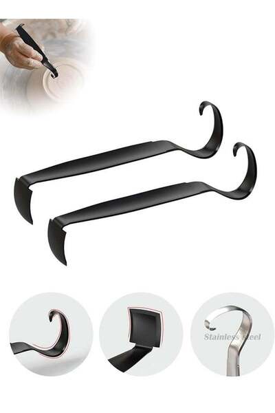 Generic Stainless Steel Pottery Trimming Tools for Clay and Ceramic Trim, Pot...
