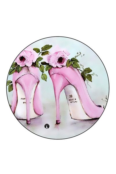 Generic Shoes Printed Round Pin Badge Multicolour
