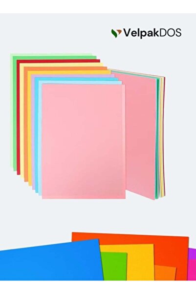 Generic A4 Colored Cardstock Paper – 180 GSM 100 Sheets Thick Multicolor Craf...