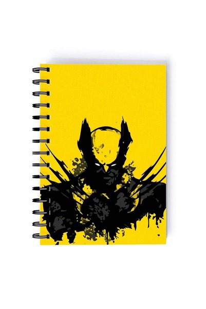 Generic Spiral A4 Notebook Wolverine X-Men Yellow Art Weapon X