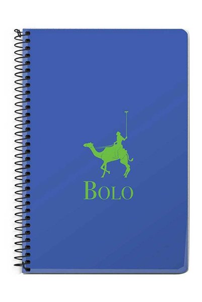 Generic Bolo Blue A5 Spiral Notebook Blue/Green