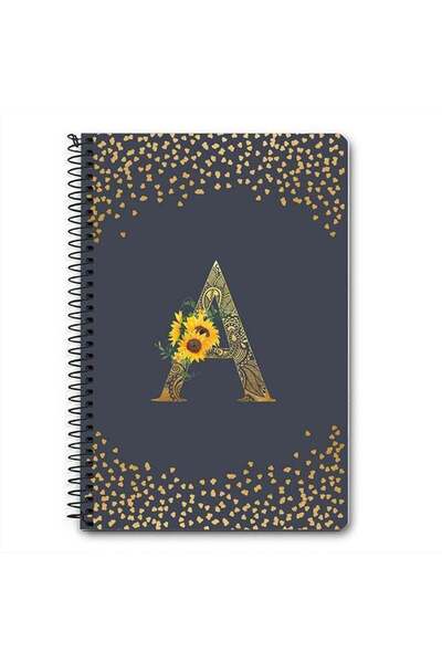 Generic Designer A5 Spiral Notebook Memo Notepad Journal - Custom Monogram In...