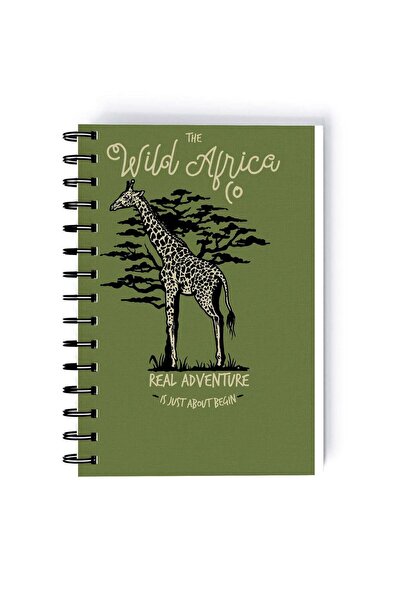 Generic Wild Africa Design Rectangle Spiral A5 Notebook Multicolour