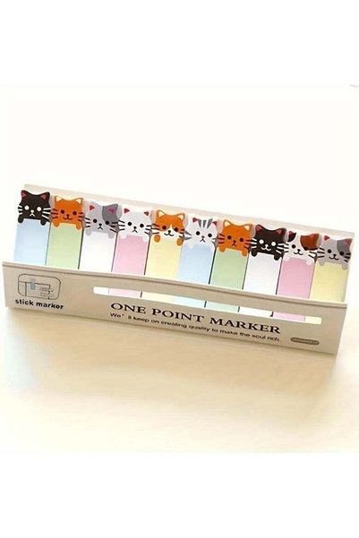 Generic 150 Sheets/Pack, Cat-Themed Sticky Notes Set - Perfect for Bookmarkin...